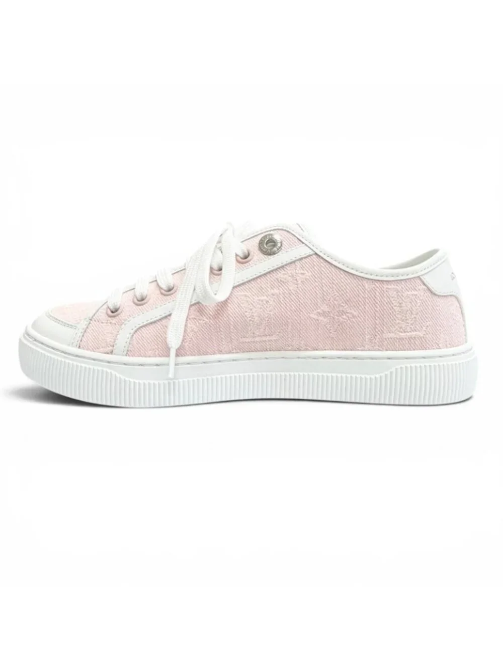 Louis Vuitton LV Lagoon Monogram Denim Rose Low-Top Sneakers Pink